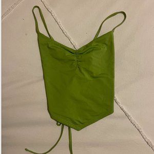 Glossons Green Open Back Tank